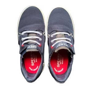 Blue and grey Sperry toddler size 10 shoes